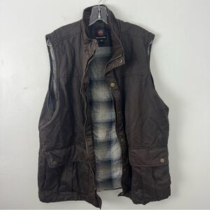 Mountain and Isles Waxed Vest Flannel Lined